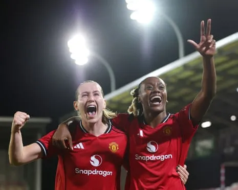 E. Terland Hat-Trick Sends Manchester United Through to Women's UCL Main Draw